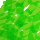 Rectangle Vinyl Shape 1.5" Green Go Go Fluorescent Edge Glow