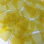 Square Vinyl Shape 30mm Yellow Go Go Transparent