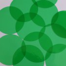 Sequin 60mm No Hole Round Shape Vinyl Go Go Trans Green. Made in USA