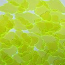 Cloud Vinyl Shape 1.5" Yellow Go Go Fluorescent Edge Glow