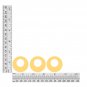 Circle Loop Vinyl Shape 1.5" Yellow Go Go Transparent