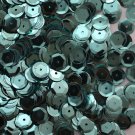 8mm Cup SEQUIN FACET PAILLETTES ~  AQUA BLUE Metallic ~ Made in USA