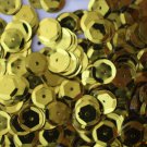 8mm Cup SEQUIN FACET PAILLETTES ~ YELLOW Metallic ~ Made in USA