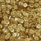 SEQUIN FACET 8mm Cup Loose PAILLETTE ~ GOLD Prism Reflective METALLIC ~ USA Made