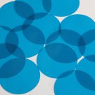 Round Vinyl Shape No Hole 40mm Blue Go Go Transparent