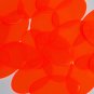 Oval Vinyl Shape 2" Orange Go Go Fluorescent Edge Glow