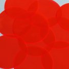 Round Vinyl Shape No Hole 50mm Red Go Go Fluorescent Edge Glow