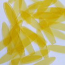 Long Drop Vinyl Shape 1.5" Yellow Go Go Transparent