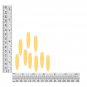 Long Drop Vinyl Shape 1.5" Yellow Go Go Transparent