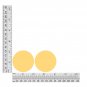 Round Vinyl Shape 2" Green Go Go Fluorescent Edge Glow