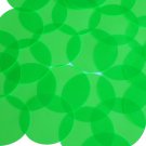 Round Vinyl Shape No Hole 40mm Green Go Go Fluorescent Edge Glow