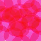 Round Vinyl Shape 2" Hot Pink Go Go Fluorescent Edge Glow