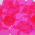 Round Ruffle Edge Vinyl Shape 30mm Hot Pink Go Go Fluorescent Edge Glow