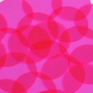 Round Vinyl Shape No Hole 50mm Hot Pink Go Go Fluorescent Edge Glow