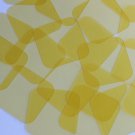 Square Vinyl Shape 40mm Yellow Go Go Transparent