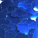 Royal Blue Shiny Metallic Cloud 1.5" Couture Sequin Paillettes. Made in USA.