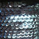 Sequin Trim French Lt Blue Metallic 8mm Cup Facet strung by the yard Made in USA