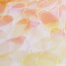 Sequin Oval 1.5" Yellow Transparent Crystal Rainbow Iris Iridescent. Made in USA