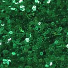 3mm Flat SEQUIN PAILLETTES ~ GREEN Metallic ~ Made in USA.