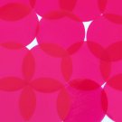 Sequin 2" Round Shape Vinyl Go Go Trans Raspberry. Made in USA
