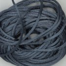 Charcoal Gray Gray Satin Rattail Cord Made in the USA 10 yard pack