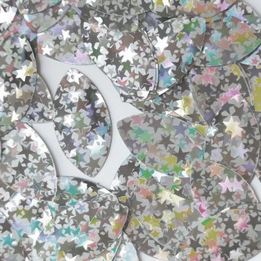 Silver Stardust Reflective Metallic Navette Leaf 1.5" Couture Sequin Paillettes