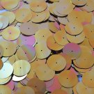 20mm Sequins Center Hole Gold Metallic Iris Rainbow Iridescent. Made in USA