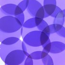 Sequin 50mm  Round Shape Vinyl Go Go Trans Purple. Made in USA