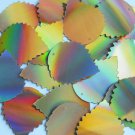Sequin Wide Leaf 1.25" Gold Lazersheen Reflective Metallic. Made in USA