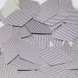 Sequin Long Diamond 1.75" Purple Silver Pinstripe Metallic Couture Paillettes