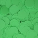 20mm ROUND SEQUIN PAILLETTES ~ Opaque GREEN Fluorescent Neon ~ Made in USA