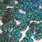 Round Flat Sequin 12mm Top Hole Light Sapphire Blue Hologram Glitter Sparkle