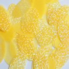 Oval Sequin 1.5" Yellow Neon Transparent Hologram Glitter Sparkle  Paillettes