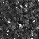 4mm Round Flat Sequins Black Duo Reversible Matte and Shiny Metallic Reversible