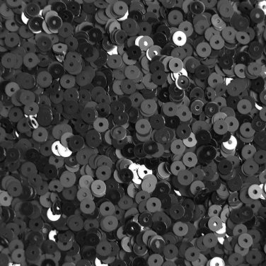 4mm Round Flat Sequins Black Duo Reversible Matte and Shiny Metallic Reversible