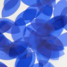 Navette Leaf Sequin 1.5" Royal Blue Transparent Glossy See-Thru Loose Paillettes