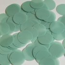 Round Sequin 24mm Seafoam Blue Green Transparent Satin Matte Reversible Pailette