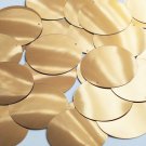Round Sequin 40mm Medium Gold Metallic Loose Couture Paillettes
