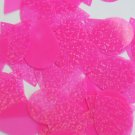 Teardrop Sequin 1.5" Hot Pink Neon Transparent Hologram Glitter Sparkle Paillett