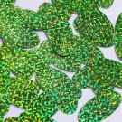 Oval Sequin 1.5" Lime Green Hologram Glitter Sparkle. Couture paillettes.