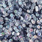 8mm Cup Sequins Hematite Blue Gray City Lights Metallic Reflective. Made in USA