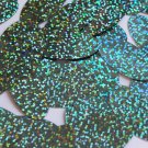 Oval Sequin 1.5" Light Sapphire Blue Hologram Glitter Sparkle. Couture paillette