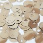 Large Hole Round Sequin 20mm Pale Gold Metallic Loose Couture Paillettes