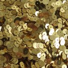 6mm Flat Round Sequins Rich Egyptian Gold Shiny Metallic. Made in USA