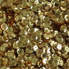 8mm Cup Sequins Rich Egyptian Gold Shiny Metallic. Made in USA