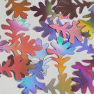 Oak Leaf Sequin 1.5" Pink Lazersheen Reflective Metallic Loose Couture Paillette