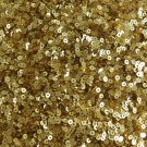 3mm Flat Round Sequins Rich Egyptian Gold Shiny Metallic. Made in USA