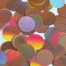 Round Sequin 20mm Copper Lazersheen Reflective Metallic Loose Couture Paillettes