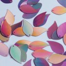 Vine Leaf Sequin 1" Pink Lazersheen Reflective Metallic Loose Couture Paillettes