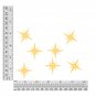 Sequin North Star 1.5" Gold Metallic Couture Paillettes. Made in USA.